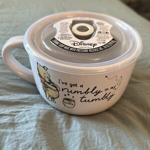 COPY - Disney Winnie the Pooh Ceramic Soup Mug with Lid